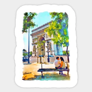 The Arc de Triomphe Paris Sticker